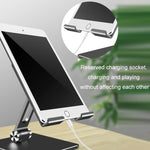 Supporto tablet in lega di alluminio pieghevole da tavolo