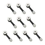 3 in 1 connettore a vite per mobili, fissaggio per armadio, dado eccentrico per ruota, 10pcs 40mm, 10pcs 35mm