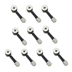 3 in 1 connettore a vite per mobili, fissaggio per armadio, dado eccentrico per ruota, 10pcs 40mm, 10pcs 35mm