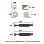 3 in 1 connettore a vite per mobili, fissaggio per armadio, dado eccentrico per ruota, 10pcs 40mm, 10pcs 35mm