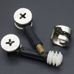 3 in 1 connettore a vite per mobili, fissaggio per armadio, dado eccentrico per ruota, 10pcs 40mm, 10pcs 35mm
