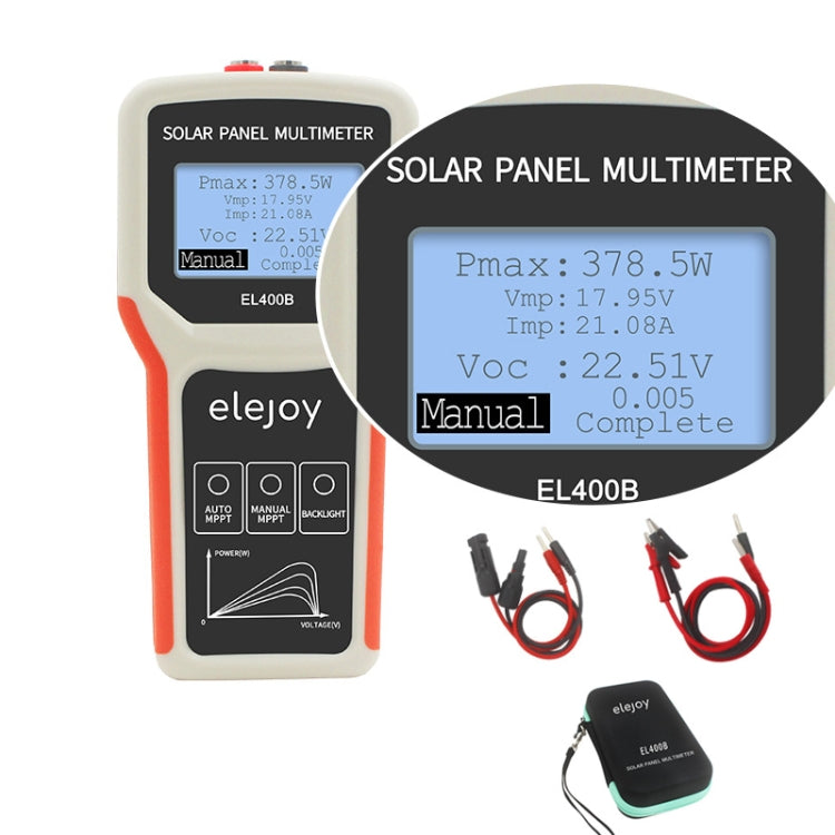 Multimetro MPPT per pannelli solari 5-400W EL400B
