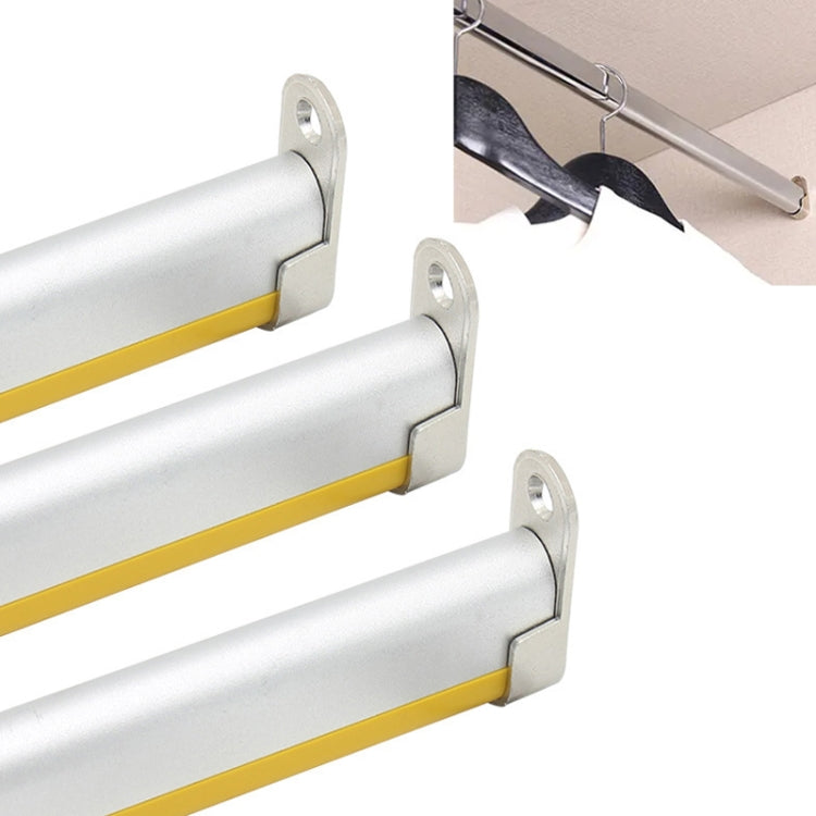 2 pezzi Staffa di supporto per asta di estremità dell'armadio per guardaroba Supporto in lega Accessori per mobili, Thickened, Normal