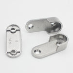 2 pezzi Staffa di supporto per asta di estremità dell'armadio per guardaroba Supporto in lega Accessori per mobili, Thickened, Normal