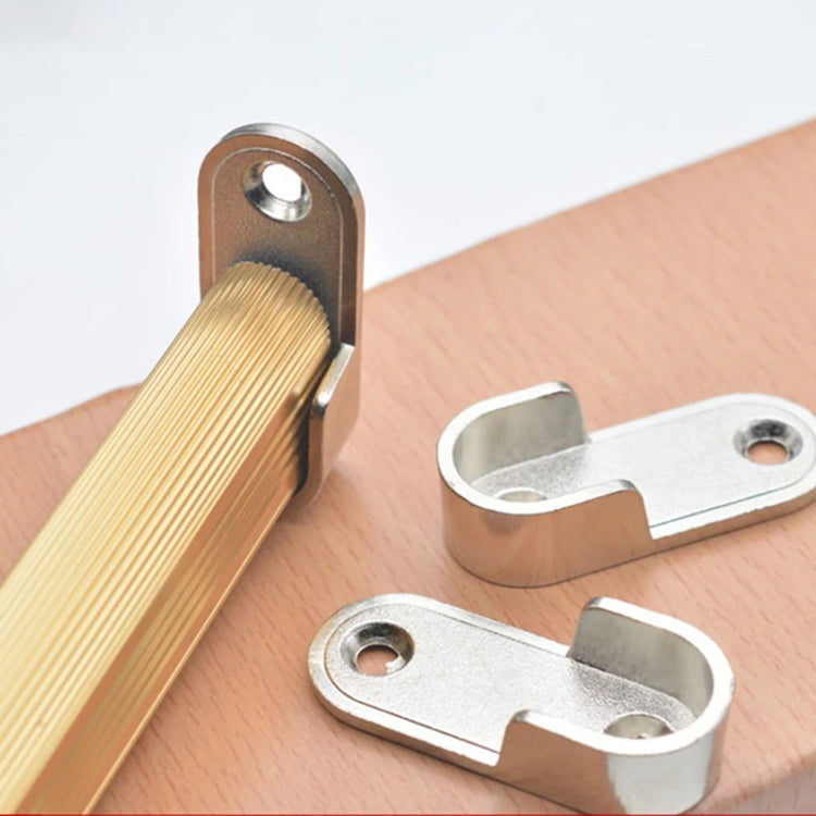 2 pezzi Staffa di supporto per asta di estremità dell'armadio per guardaroba Supporto in lega Accessori per mobili, Thickened, Normal