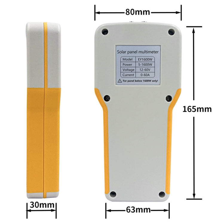 Multimetro MPPT 1600W per pannelli solari 12-60V