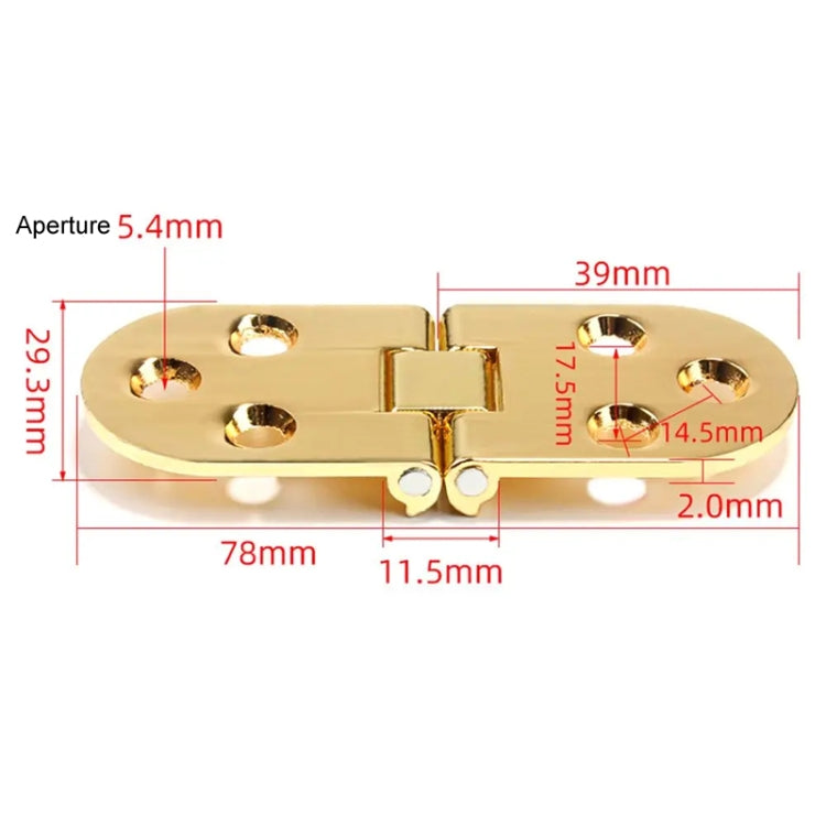 Cerniera pieghevole per porta dell'armadio Cerniera ribaltabile per tavolo semicircolare in lega di zinco ispessita, Gold, Silver, Black