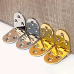 Cerniera pieghevole per porta dell'armadio Cerniera ribaltabile per tavolo semicircolare in lega di zinco ispessita, Gold, Silver, Black