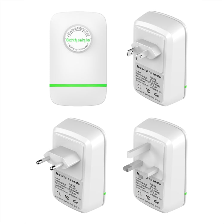SD008 Smart Home Energy Saver Scatola portatile di sicurezza per il risparmio energetico, US Plug, EU Plug, UK Plug