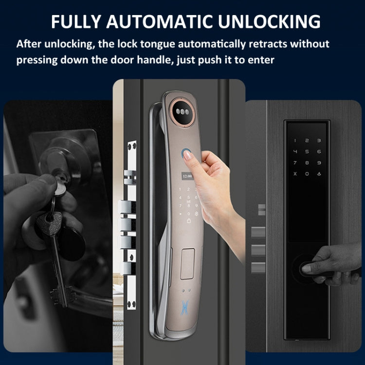 Locstar M6 3D Face Recognition Fingerprint Door Lock Supporta APP Smart IC Card Password Sblocco, M6