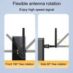 Scheda di rete wireless USB JINGHUA N5 Dual Band Driverless High Gain Antenna, Antenna Model 600M