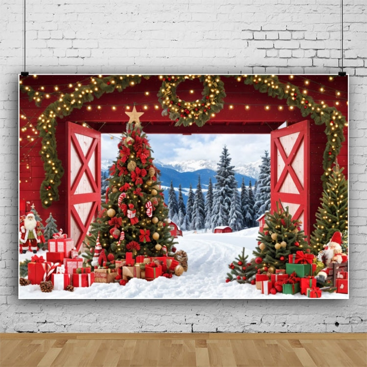 120x80cm Ghirlanda di Natale Scena di neve Fotografia Sfondo Tenda, 11421618, 11421670, 11421909, 11422035, 11422036, 11422037, 12805213, 12805214, 12805218