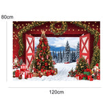 120x80cm Ghirlanda di Natale Scena di neve Fotografia Sfondo Tenda, 11421618, 11421670, 11421909, 11422035, 11422036, 11422037, 12805213, 12805214, 12805218
