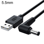 Cavo di ricarica USB a CC JINGHUA U550C Cavo di alimentazione per piccoli elettrodomestici, 3.5mm, 5.5mm