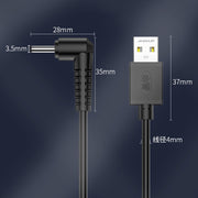 Cavo di ricarica USB a CC JINGHUA U550C Cavo di alimentazione per piccoli elettrodomestici, 3.5mm, 5.5mm
