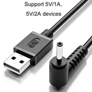 Cavo di ricarica USB a CC JINGHUA U550C Cavo di alimentazione per piccoli elettrodomestici, 3.5mm, 5.5mm