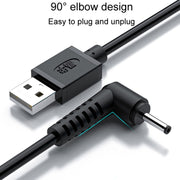 Cavo di ricarica USB a CC JINGHUA U550C Cavo di alimentazione per piccoli elettrodomestici, 3.5mm, 5.5mm
