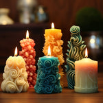 Ornamenti per candele aromaterapiche per albero di Natale fai da te stampo in silicone, C1 ZL-268-1, C1 ZL-268-2, C1 ZL-268-3, D1  ZL-269-1, D2  ZL-269-2, D3  ZL-269-3, D4  ZL-269-4