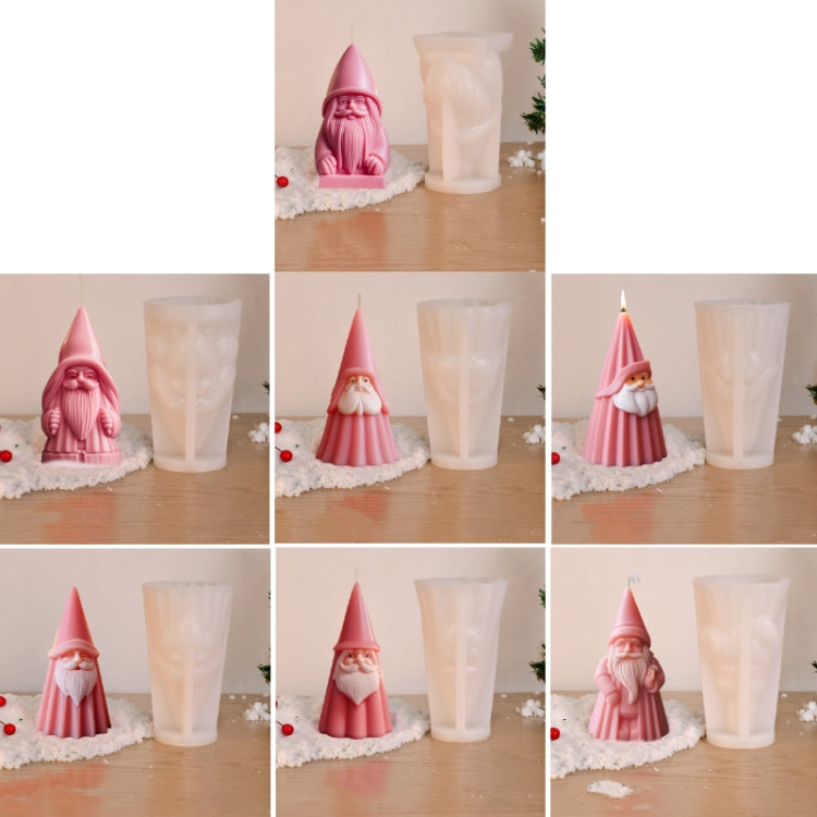 Stampo in silicone fai da te per candela aromaterapica di Babbo Natale, A ZL-79, B ZL-80, C ZL-81, D ZL-82, E ZL-83, F ZL-84, G ZL-85