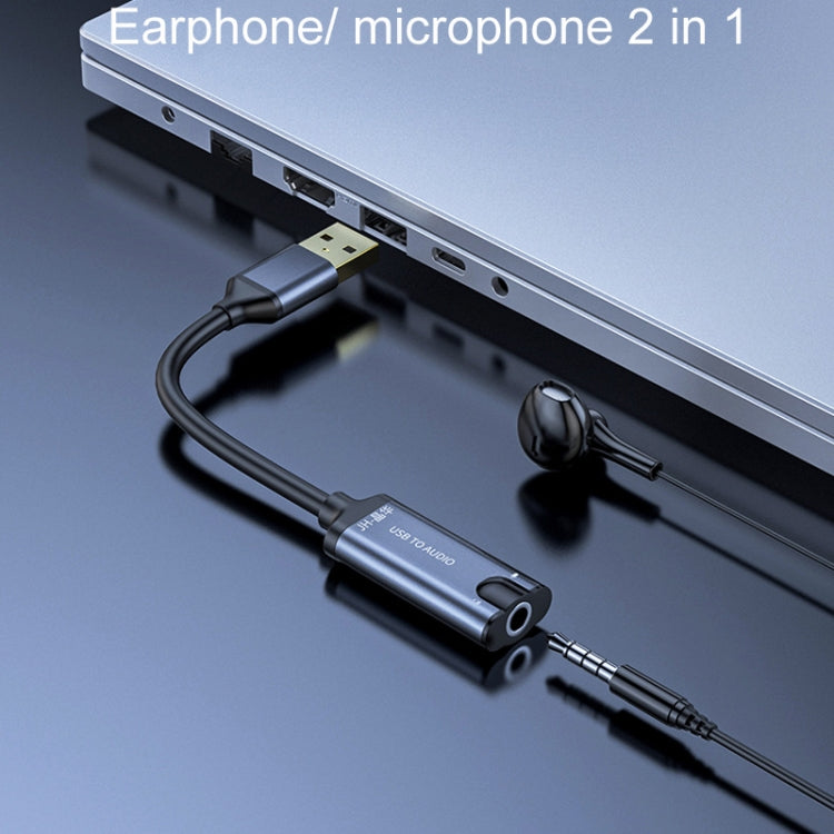 Scheda audio USB JINGHUA Z17 con cavo Convertitore audio per auricolari per telefono cellulare, 0.2m, 0.5m