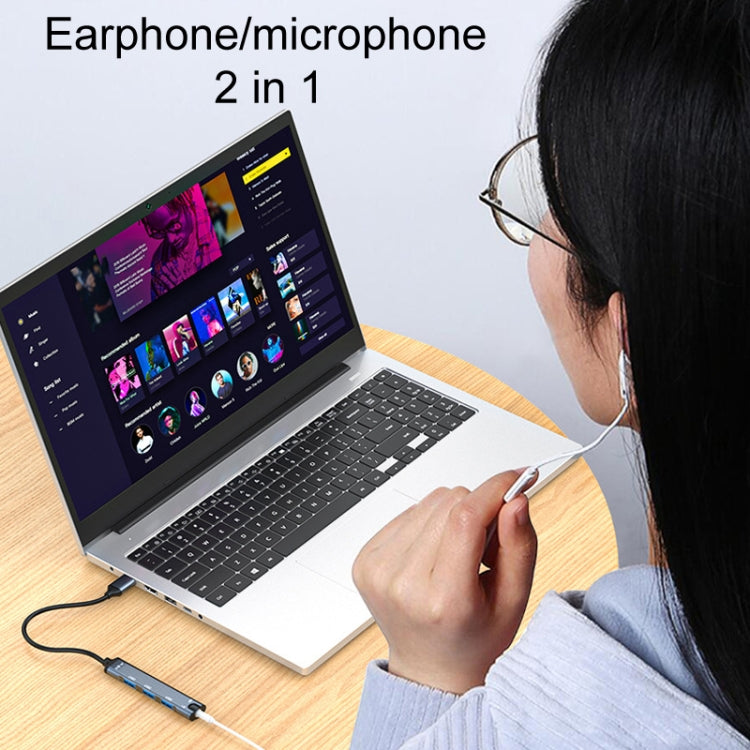 JINGHUA N800 Drive Scheda audio gratuita Computer per docking station con interfaccia audio, USB, Type-C
