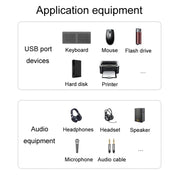 JINGHUA N800 Drive Scheda audio gratuita Computer per docking station con interfaccia audio, USB, Type-C