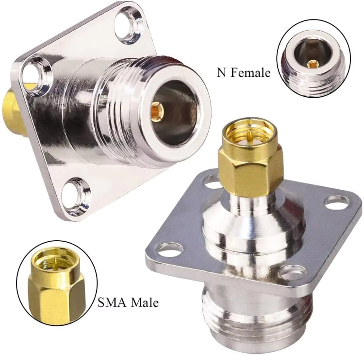 Connettore coassiale RF N femmina a SMA maschio, N Female To SMA Male