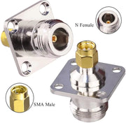 Connettore coassiale RF N femmina a SMA maschio, N Female To SMA Male