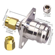 Connettore coassiale RF N femmina a SMA maschio, N Female To SMA Male