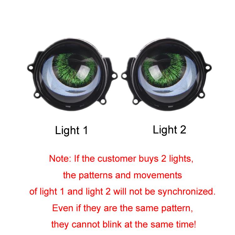 Modifica della luce a LED Demon Eye da 3 pollici per auto e moto, For One