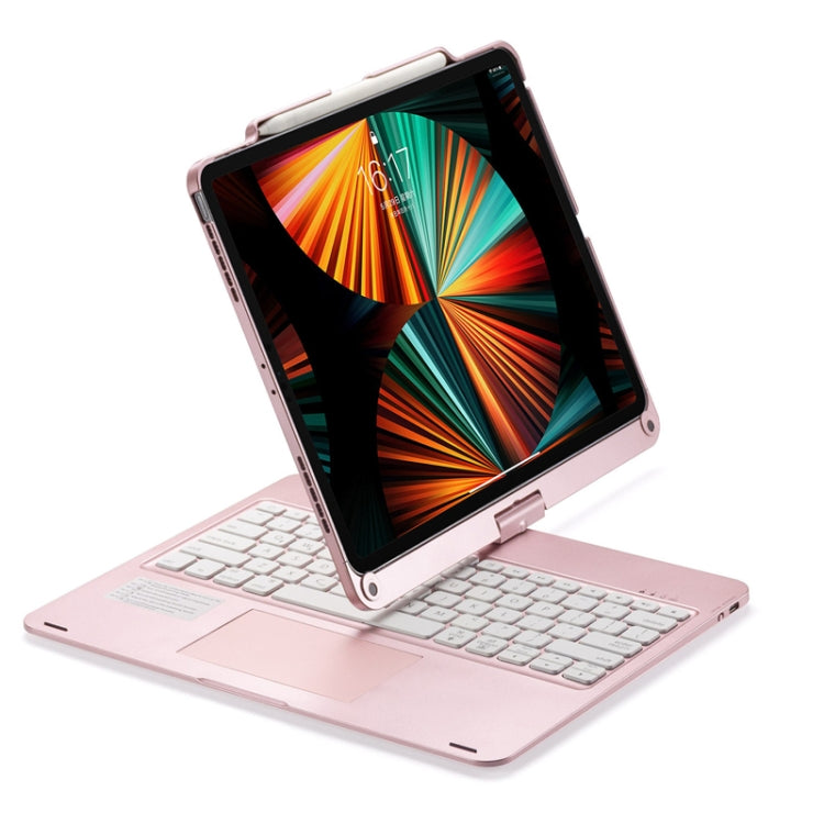 Per iPad Pro 12,9 pollici 2022/2021/2020/2018 Tablet Tastiera Bluetooth Touch con retroilluminazione Rotazione a 360 gradi, For iPad Pro 12.9 Inch