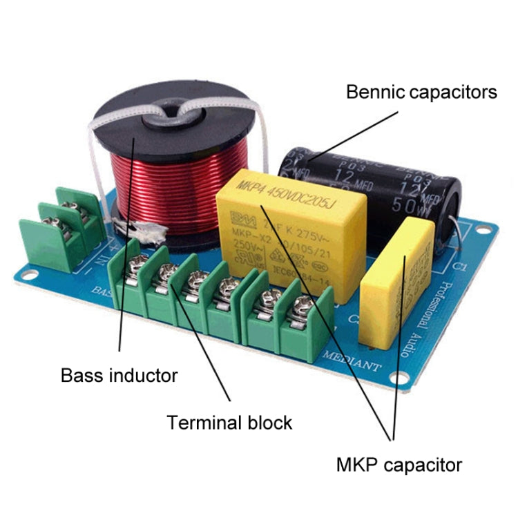 PUV-W3 Alto Medio e Basso 3-Vie Audio Crossover Divisore per Altoparlanti Home Cinema, A Model, B Model, C Model, D Model