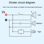PUV-W3 Alto Medio e Basso 3-Vie Audio Crossover Divisore per Altoparlanti Home Cinema, A Model, B Model, C Model, D Model