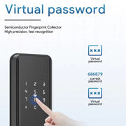 Locstar A50 Smart Fingerprint Lock Serratura elettronica per interni Serratura per appartamento con maniglia