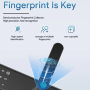 Locstar A50 Smart Fingerprint Lock Serratura elettronica per interni Serratura per appartamento con maniglia