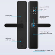 Locstar A50 Smart Fingerprint Lock Serratura elettronica per interni Serratura per appartamento con maniglia
