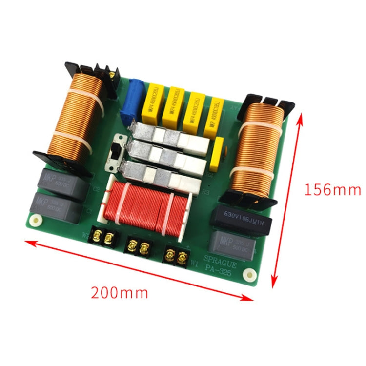 Uno Alto Due Basso Altoparlante da palco Crossover Boards Audio ad alta fedeltà Crossover a 3 vie, PA-325