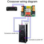 Uno Alto Due Basso Altoparlante da palco Crossover Boards Audio ad alta fedeltà Crossover a 3 vie, PA-325