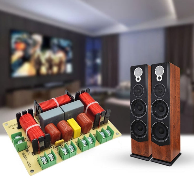 Uno alto Uno medio Due bassi Divisore di modifica audio crossover per altoparlanti a 4 vie, RCEDA-402A