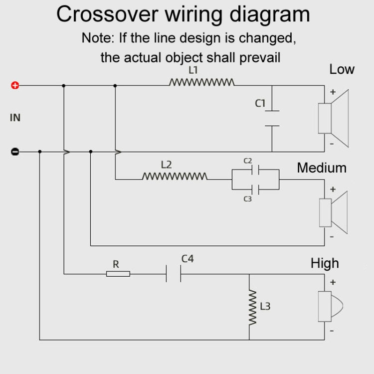 WEAH-3007B Home Cinema Speaker Crossover Alto Medio e Basso 3-Vie Audio Modifica Divisore, WEAH-3007B