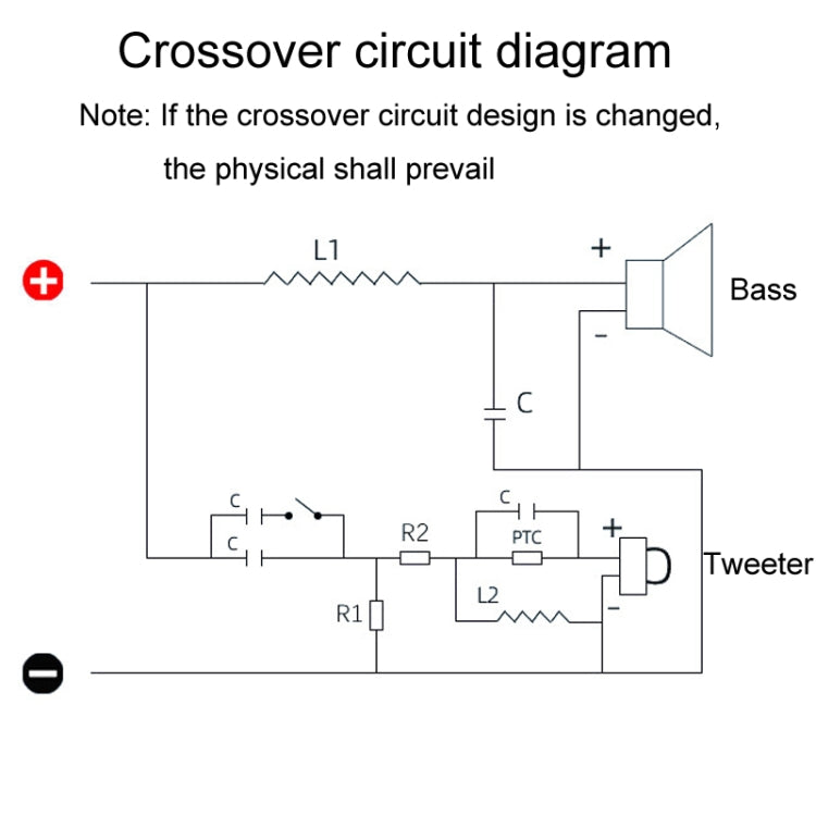 Divisore di conversione degli altoparlanti per stadio crossover audio a 2 vie alto e basso, PA-2A