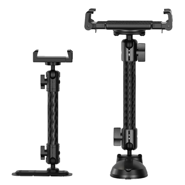 Supporto per telefono per auto con braccio di estensione, regolazione girevole a doppio snodo, staffa in fibra di carbonio, asta di collegamento, 140mm For 20mm Ball Head, 170mm For 25.4mm Ball Head