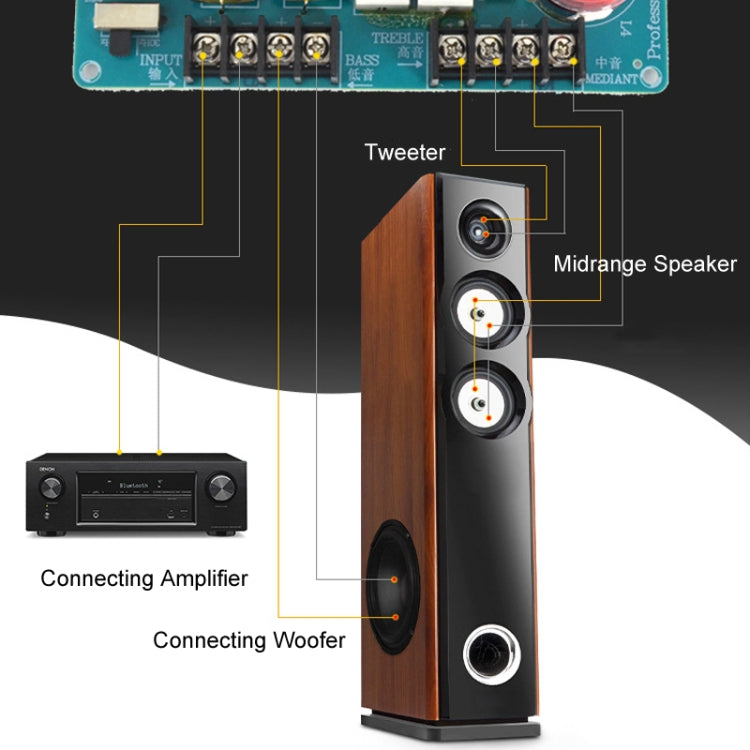 3509A Divisore per altoparlante crossover audio a 3 vie, medio e basso, 3509A