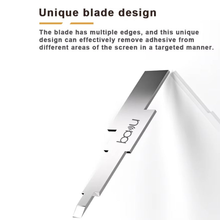 BAKU BA-214 Multifunction LCD Repair Scraper 0.2mm Thickness CPU Screen Glue Removal Tool, BA-214