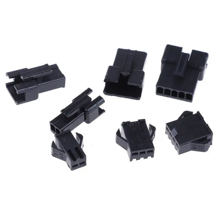 200 pezzi/scatola JST-SM 2,54 mm passo 2/3/4/5 pin maschio/femmina connettori adattatore