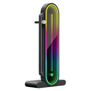Supporto per scheda grafica con lente regolabile verticale ARGB per computer COOLMOON GH3, Temperature Display Upgrade White, Temperature Display Upgrade Black, Black, White
