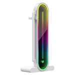 Supporto per scheda grafica con lente regolabile verticale ARGB per computer COOLMOON GH3, Temperature Display Upgrade White, Temperature Display Upgrade Black, Black, White