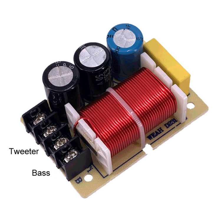 Divisore di conversione per altoparlanti da scaffale crossover audio a 2 vie alto e basso, D231