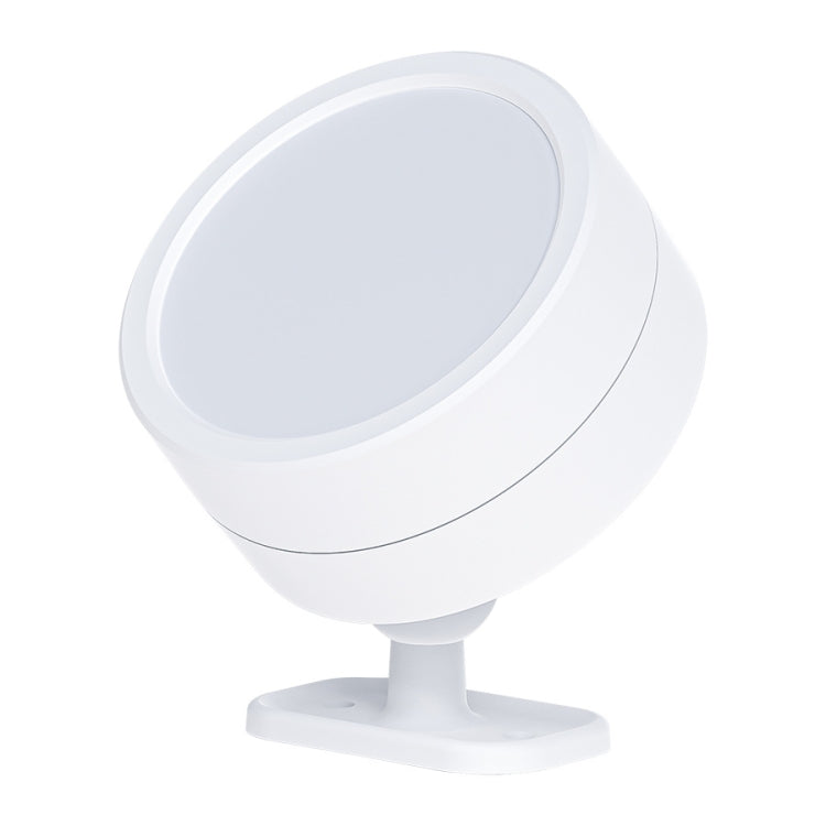 Lampada girevole a LED a 360 gradi, faretto magnetico per armadietto, luce notturna per atmosfera, White, Black