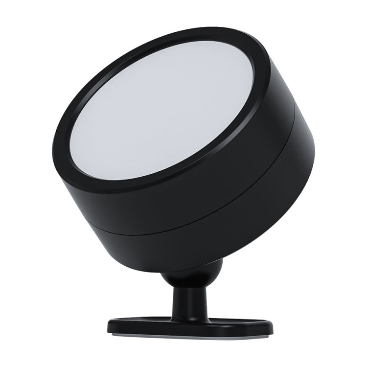 Lampada girevole a LED a 360 gradi, faretto magnetico per armadietto, luce notturna per atmosfera, White, Black